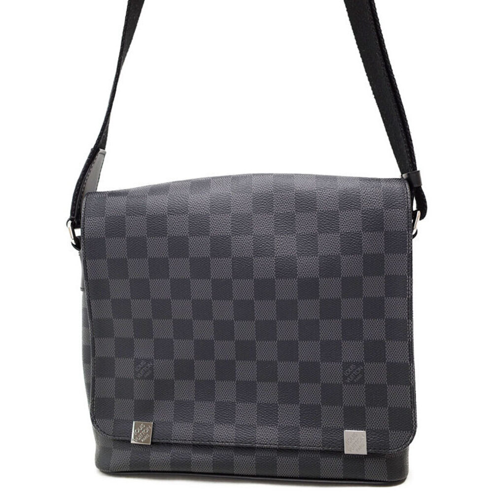 Louis Vuitton NM Damier Shoulder Bag Black District Graphite - Picture 2 of 5